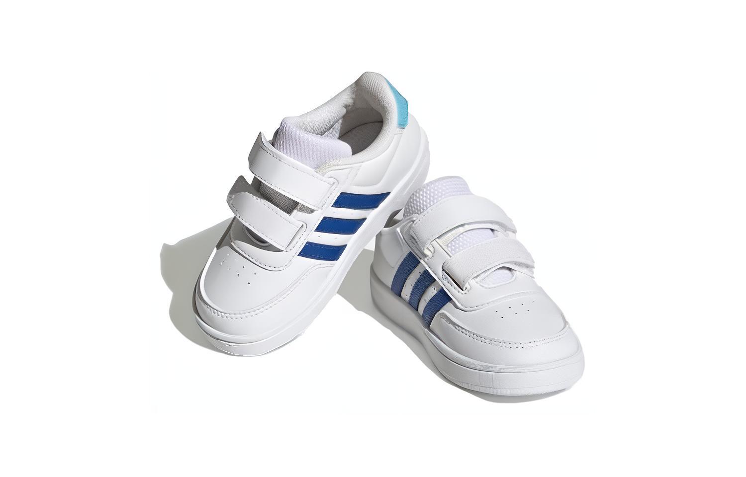 Focus Breathein Breaknet 2.0 противоскользящие износостойкие низкие детские ботинки Infant And Toddler Adidas, белый/синий — фото 4