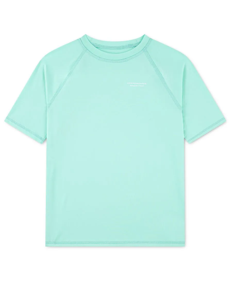 Детская футболка-рашгард с коротким рукавом Core Abercrombie kids, Mint