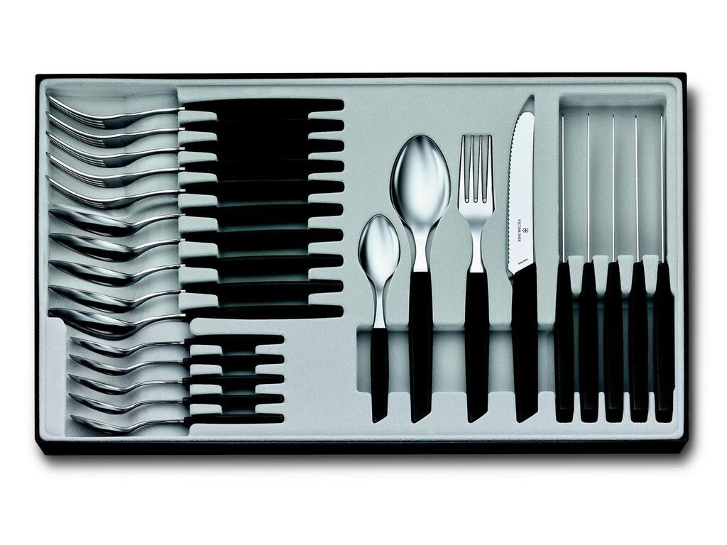 

Набор столовых приборов Victorinox Swiss Modern, 24 предмета, черный Victorinox Swiss Army