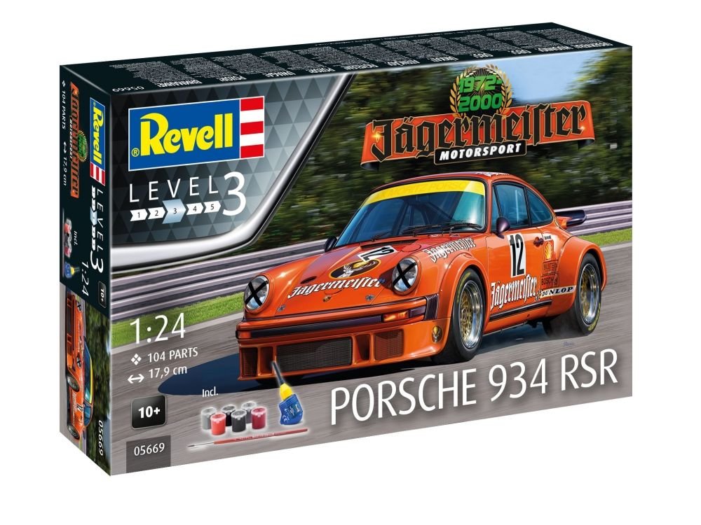 

Комплект красок Porsche 934 RSR Jagermeister Motor Sport 1-24. COBI