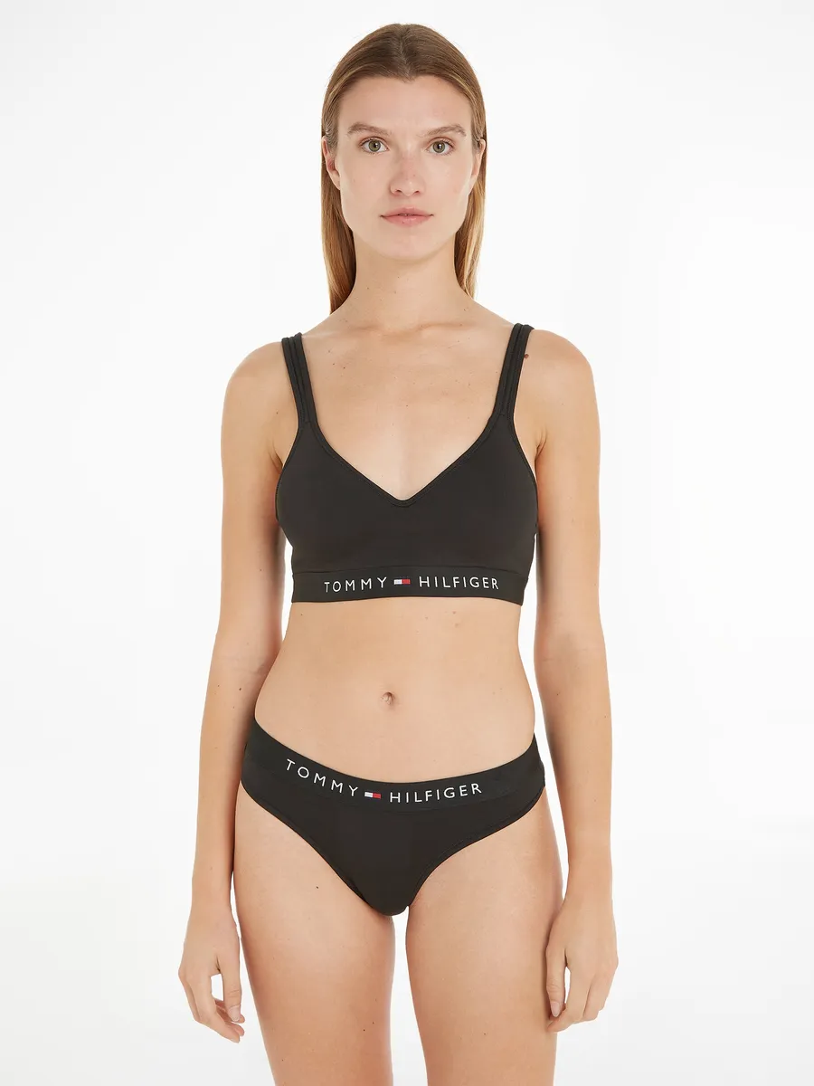 

Трусы нижнего белья Tommy Hilfiger "THONG" с фирменным лейблом Tommy Hilfiger Tommy Hilfiger Underwear, черный