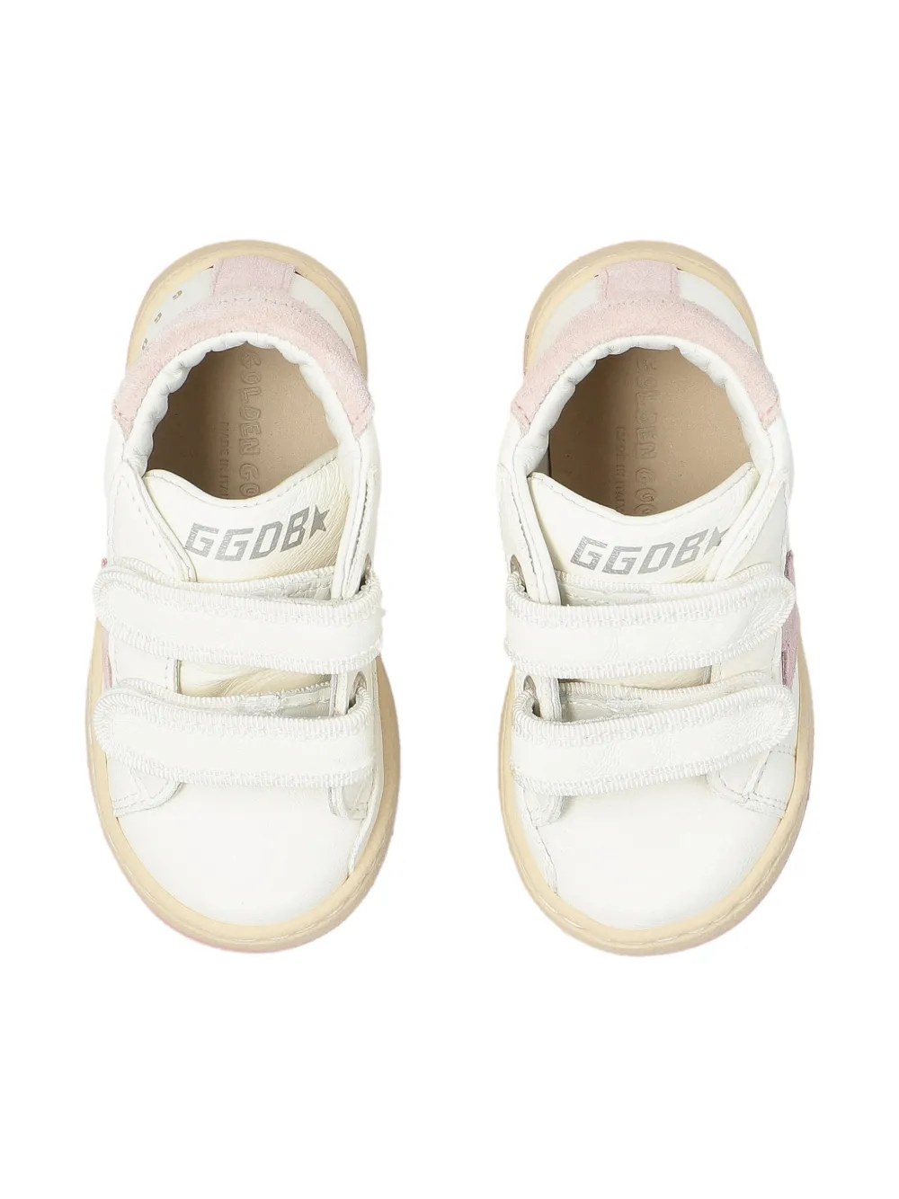 Кожаные кроссовки June Ballstar Golden Goose Kids, белый — фото 4