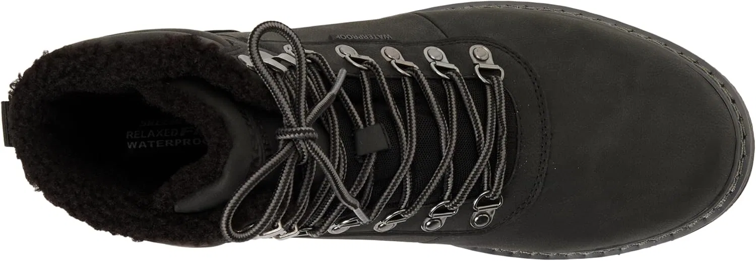 Походные ботинки Skechers Corado Memphis для мужчин, Black Synthetic Mesh — фото 3