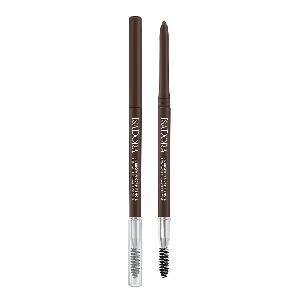 

Водостойкий карандаш для бровей the brow fix 24h pencil longwear & waterproof Isadora, цвет nr. 02 dark brown, вес 0.35 гр.