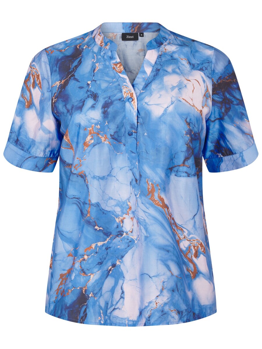 

Блузка Zizzi Eclaru, цвет Blue/marine blue