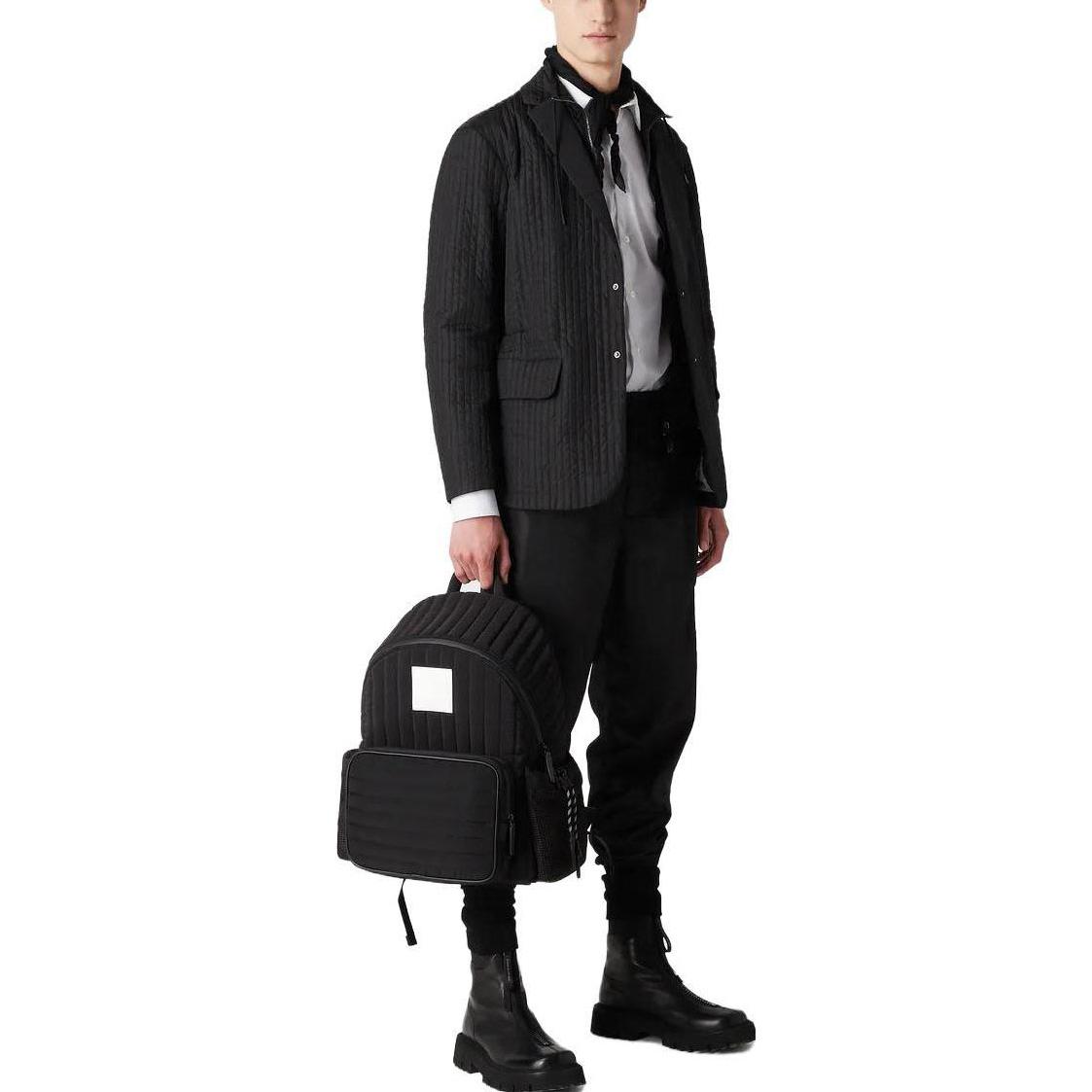 Растягивающаяся рубашка из смесового нейлона EMPORIO ARMANI, белый — фото 4