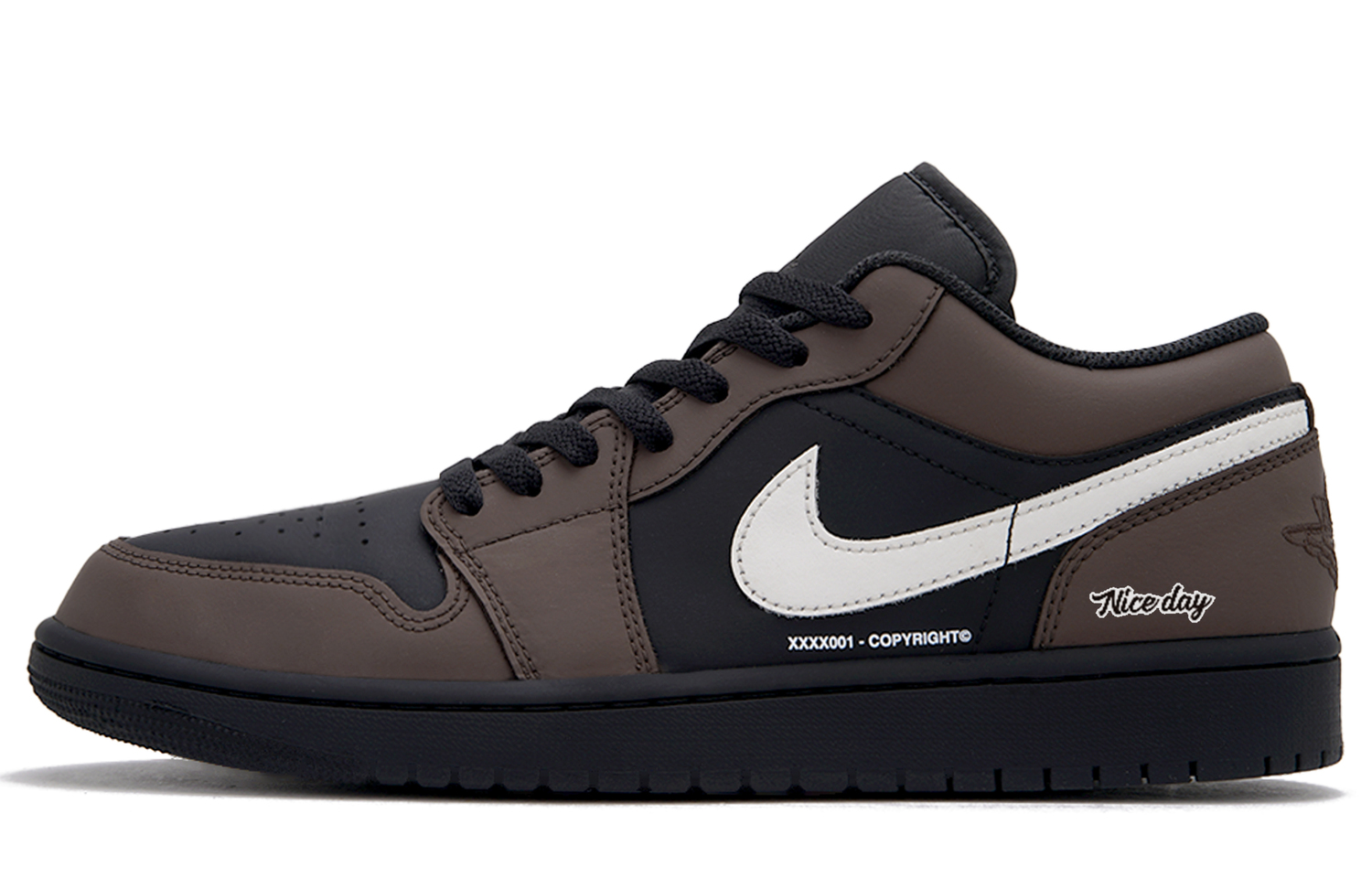 

Jordan Кроссовки AJ1 Lucifer Low top Vintage Basketball Shoes Unisex Black Brown