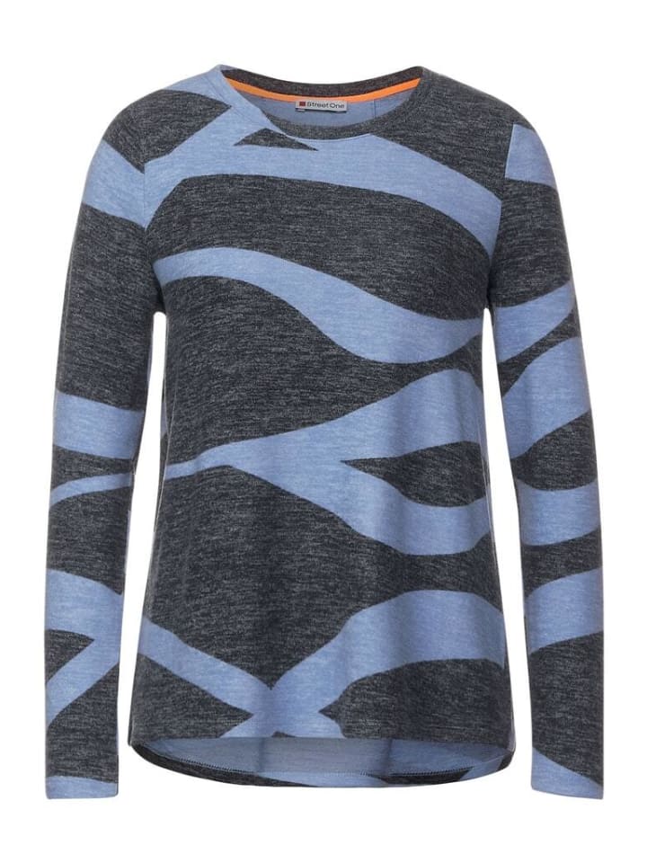 

Толстовка Street One, цвет cozy blue melange