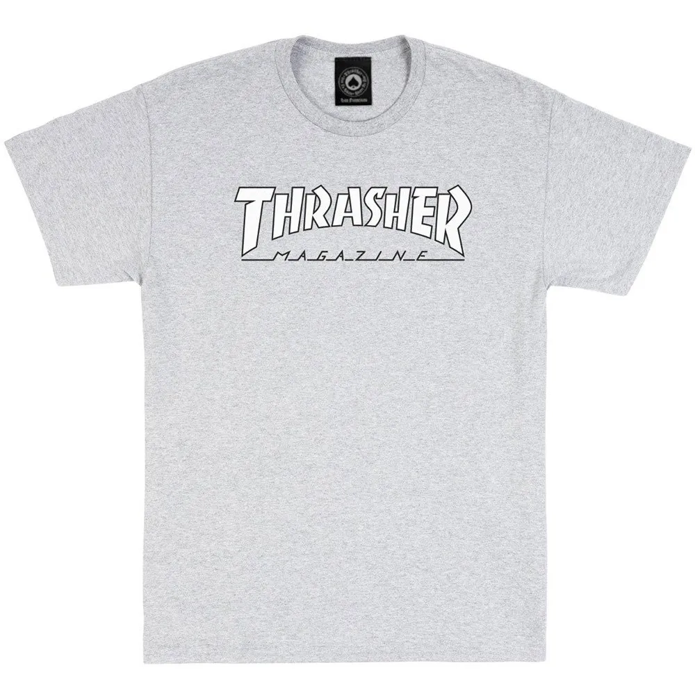 

Футболка с коротким рукавом Thrasher Outlined, серый