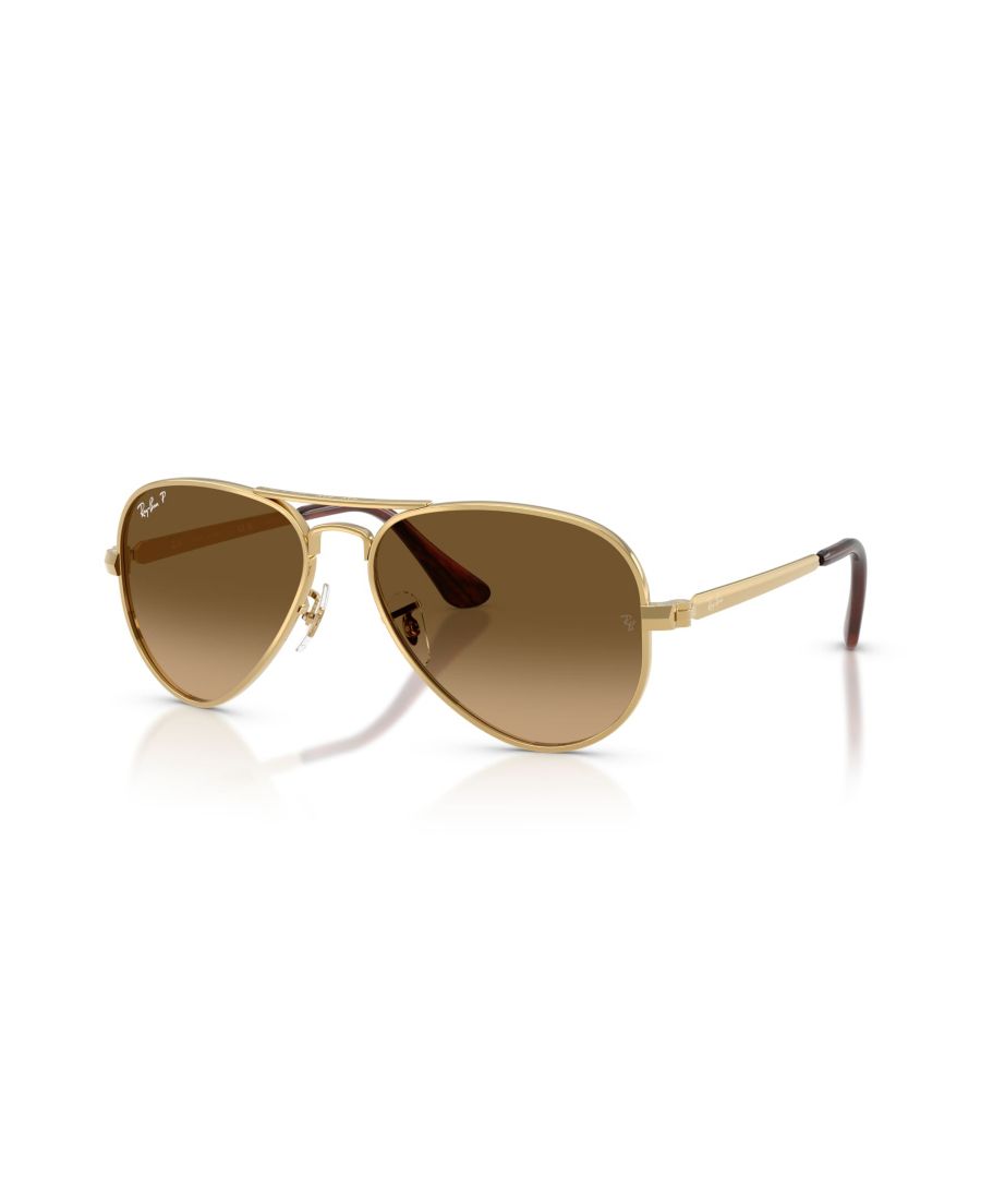 

Поляризованные солнцезащитные очки унисекс, модель Aviator Max RB3925 Ray-Ban, Gold, Gray