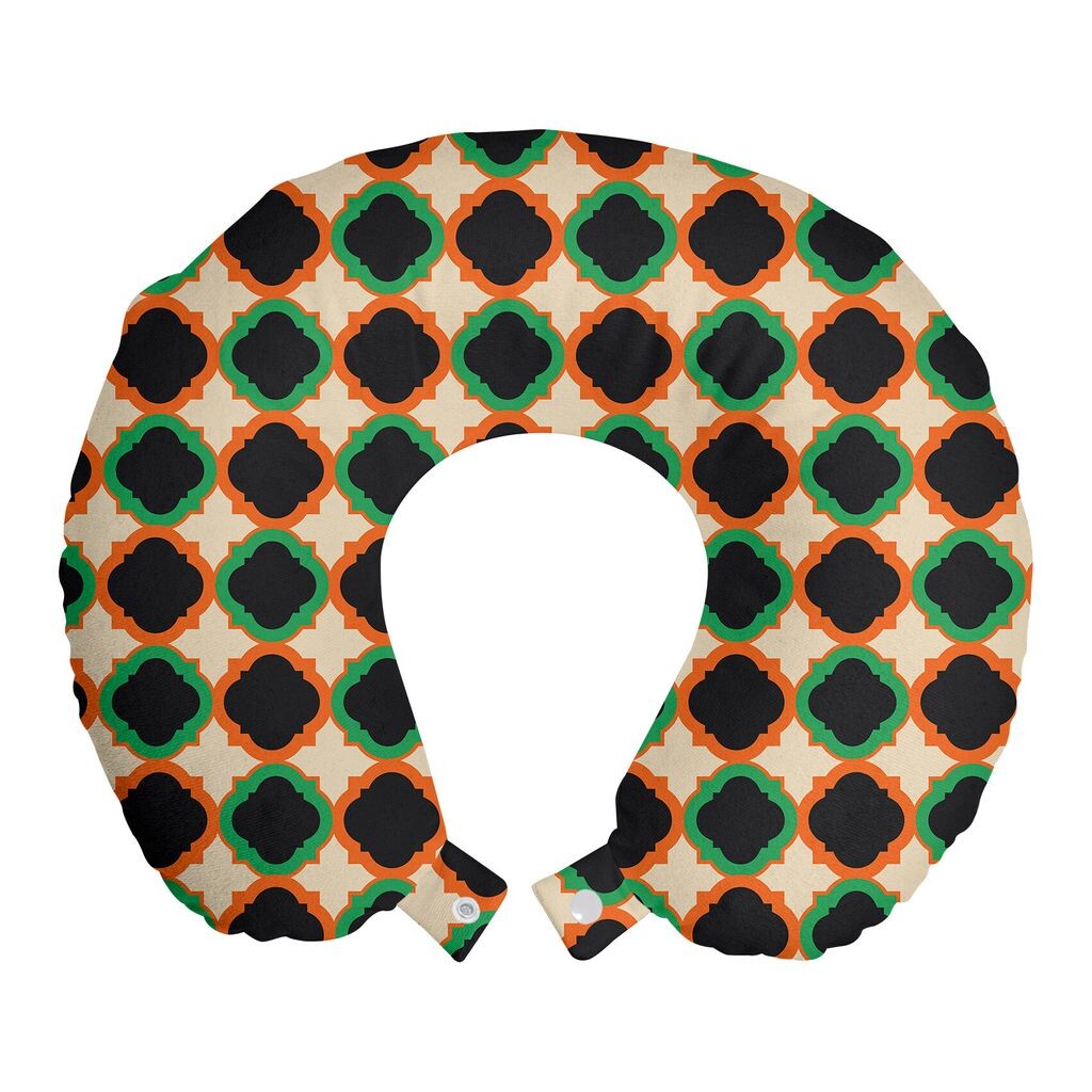 

Дорожная подушка ABAKUHAUS Quatrefoil, поддержка шеи, средневековый мотив, дорожная вещь из пенопласта для самолета и автомобиля, 30x30 см, разноцветный кокса-серый