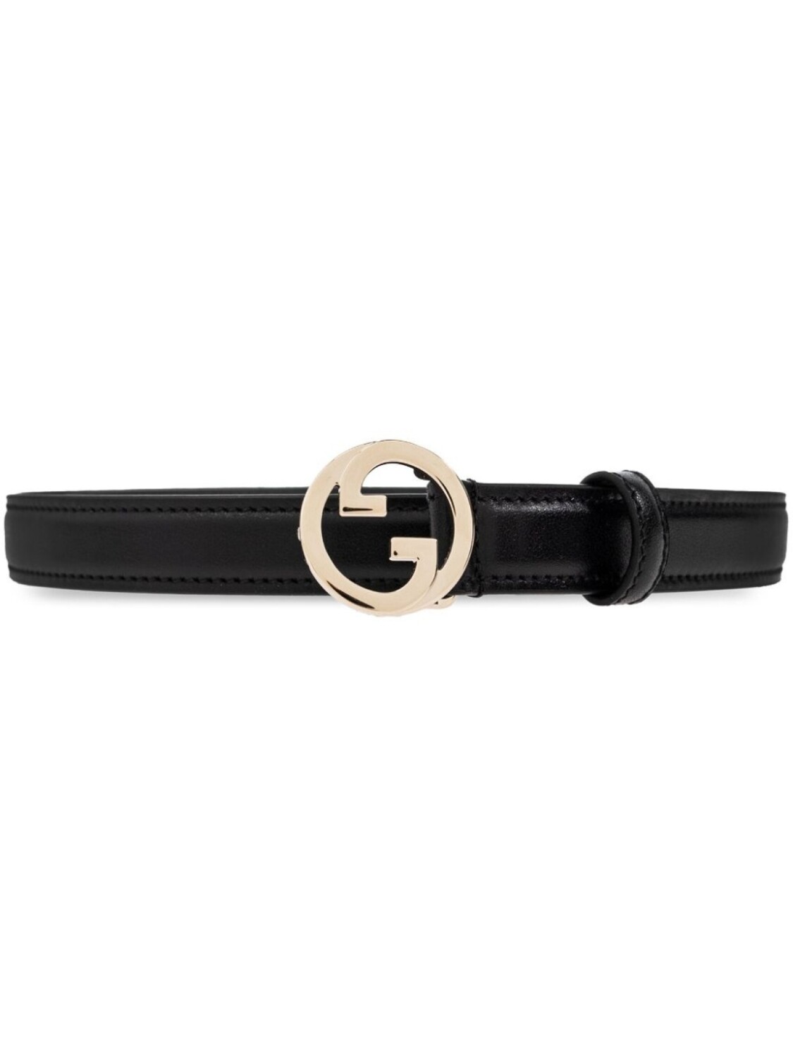 

Блондинистый пояс Gucci, черный