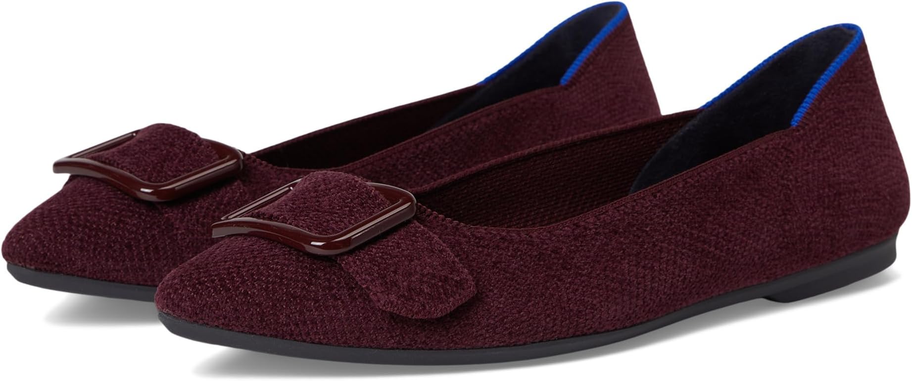 Балетки Rothy's Women's The Revelvet Emblem Point II, Revelvet Syrah