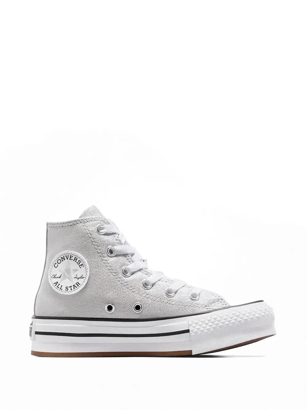 Кроссовки Chuck Taylor All Star Eva Lift Platform Prism Glitter Converse Kids, серый — фото 2