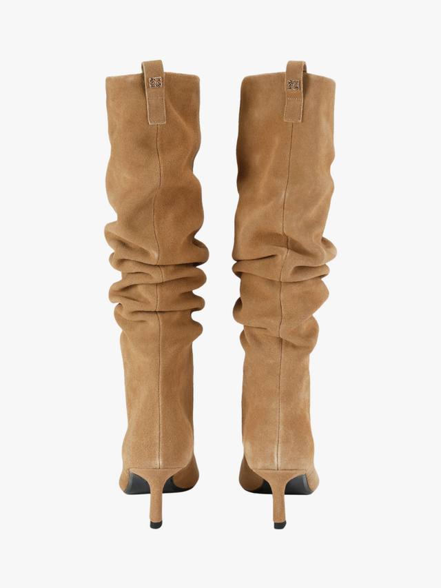 Stark Ruch ботинки до колена на шпильке из замши KG Kurt Geiger, Camel — фото 3