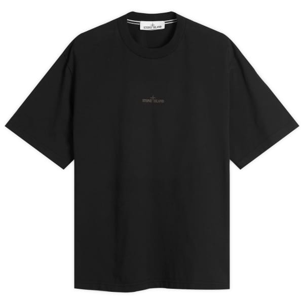 

Футболка с промышленным принтом Stone Island, черный