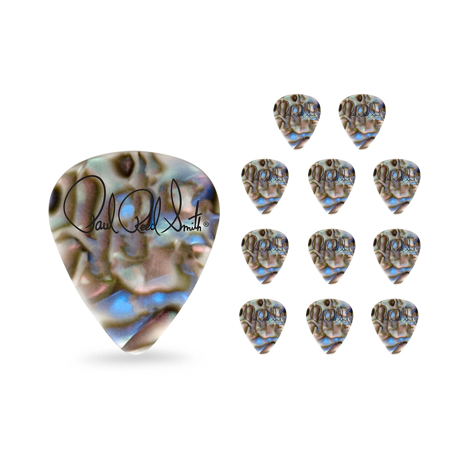 

PRS Целлулоидные медиаторы для гитары PRS Abalone Shell, средние, упаковка из 12 шт.