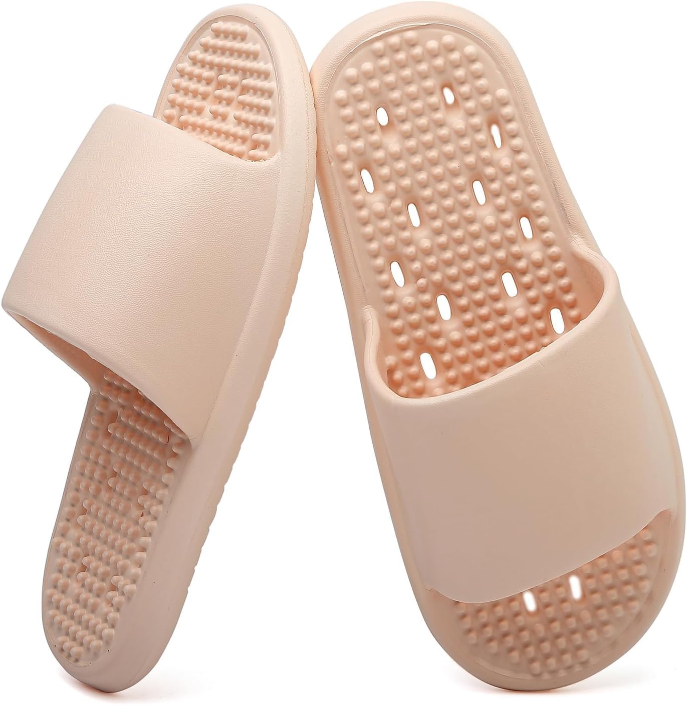 

Женские душевые тапочки FINLEOO с отверстиями, Душевые тапочки для студенток, Нескользящие женские тапочки для душа и ванной, Очень удобные, Женские тапочки для душа для дома и улицы, розовый