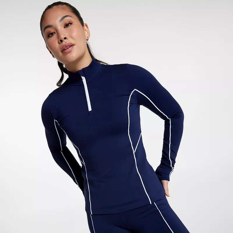 

Женская рубашка CALIA Cold Dash, молния 1/4, цвет Opulent Blue