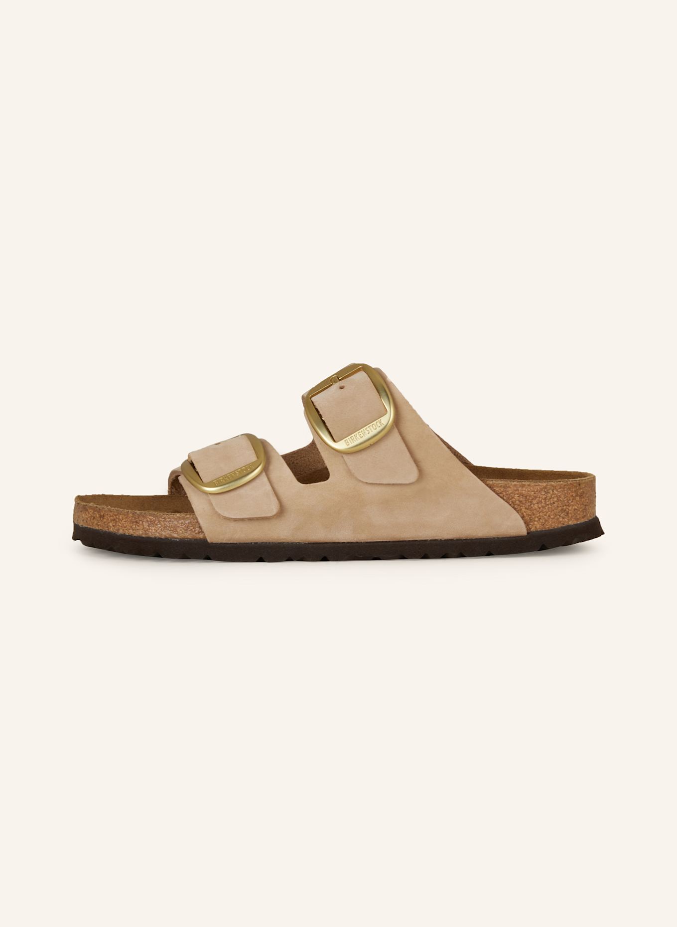 Мюли аризона большая пряжка lenb Birkenstock, коричневый — фото 4