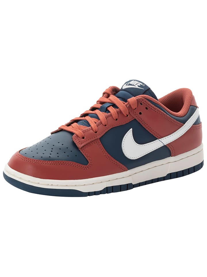Кроссовки на шнуровке Dunk Low Nike, цвет rot/dunkelblau — фото 2