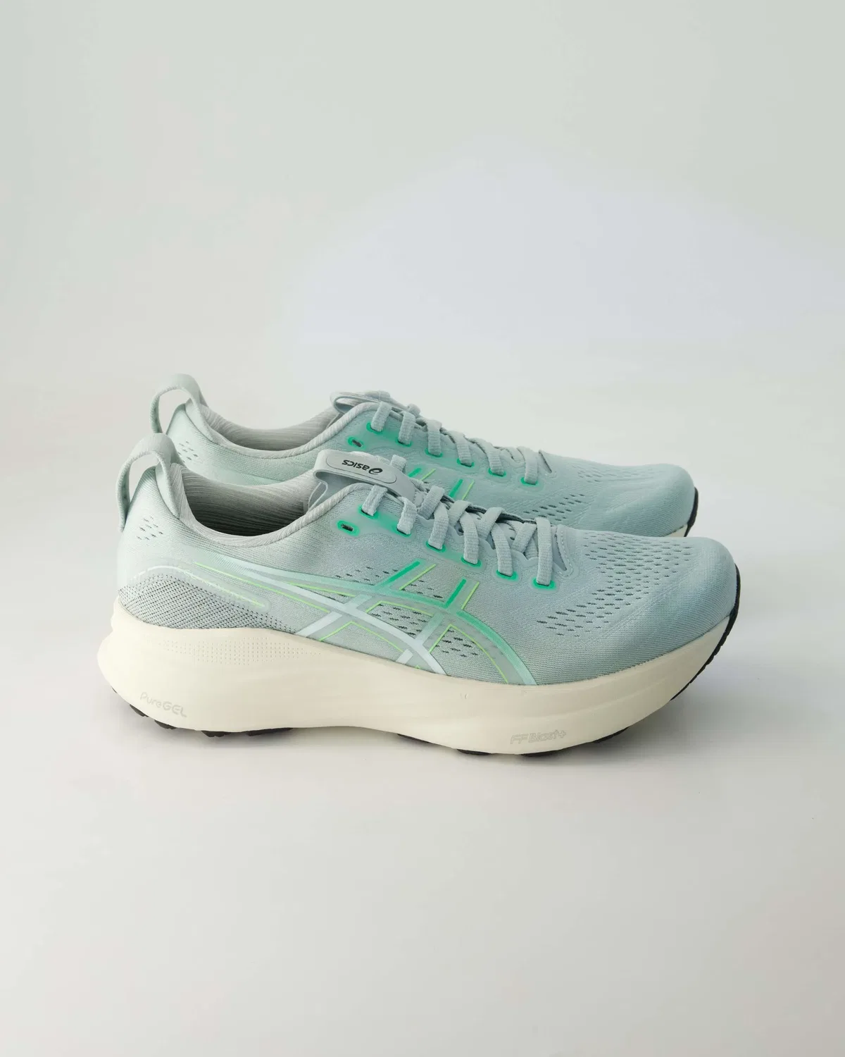 Кроссовки для бега, с текстильным верхом, Asics, зеленый — фото 2