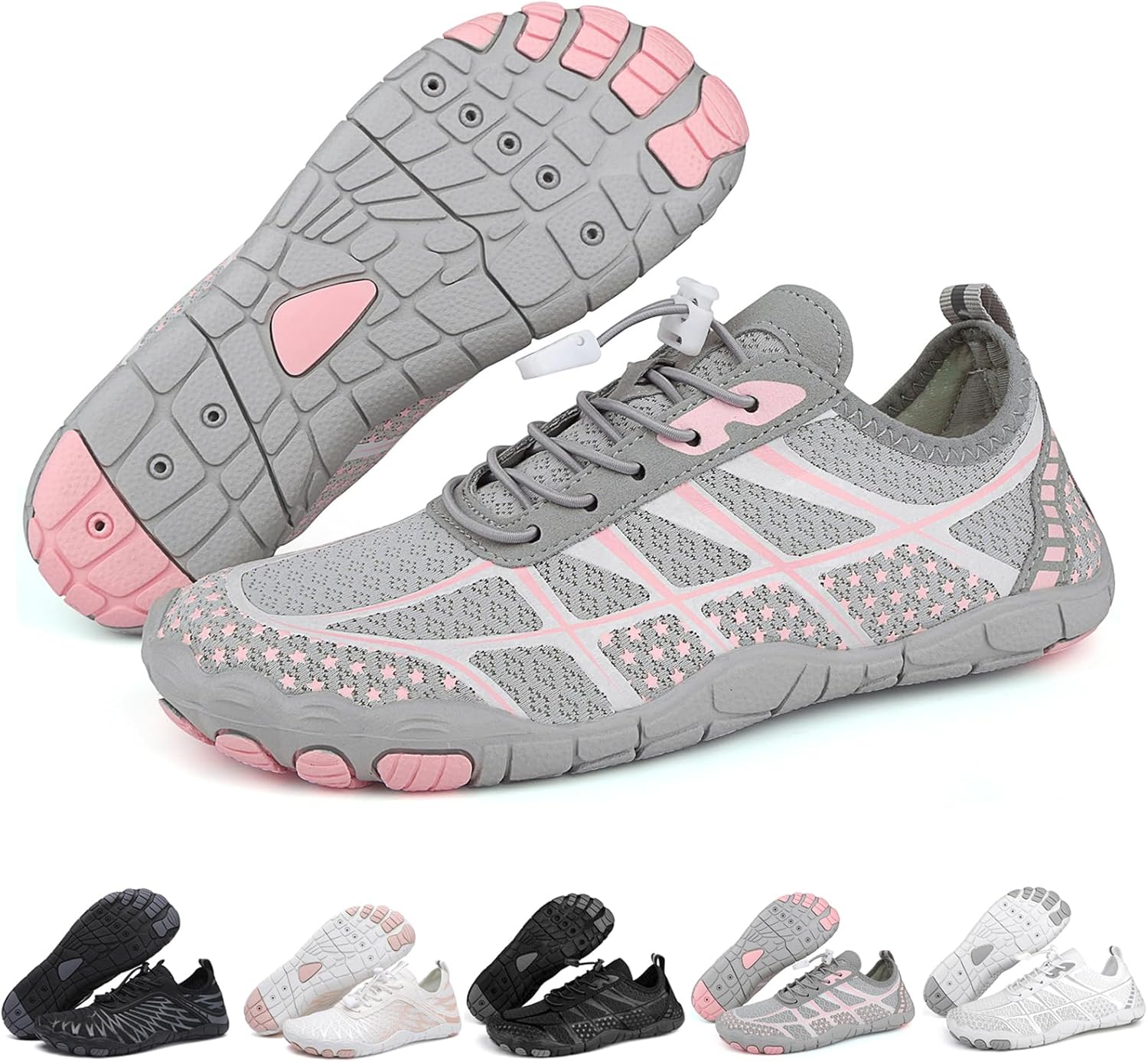 

Походные ботинки для босых ног для женщин и мужчин, нескользящие, с широким носком, для воды, унисекс, быстросохнущие, с нулевым перепадом высоты подошвы, аква-носки, дышащая обувь для походов и ходьбы, спортивная обувь для женщин и мужчин Zasqi...