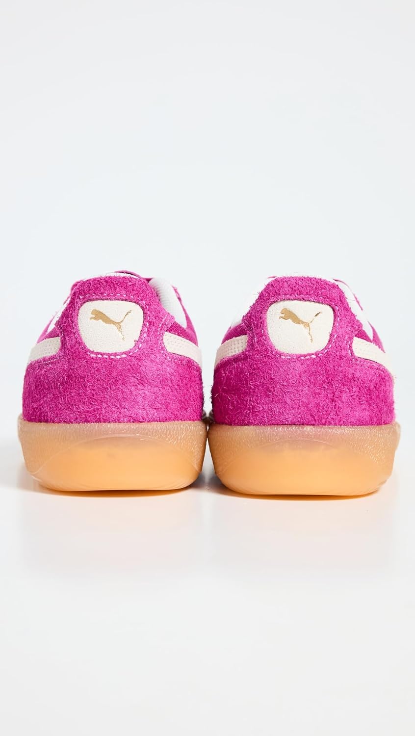 Мужские винтажные кроссовки Puma Palermo, слоновая кость/малиновый — фото 3