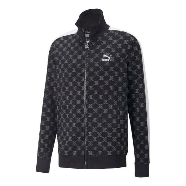 

Куртка t7 printed full zip track jacket 'black' Puma, черный
