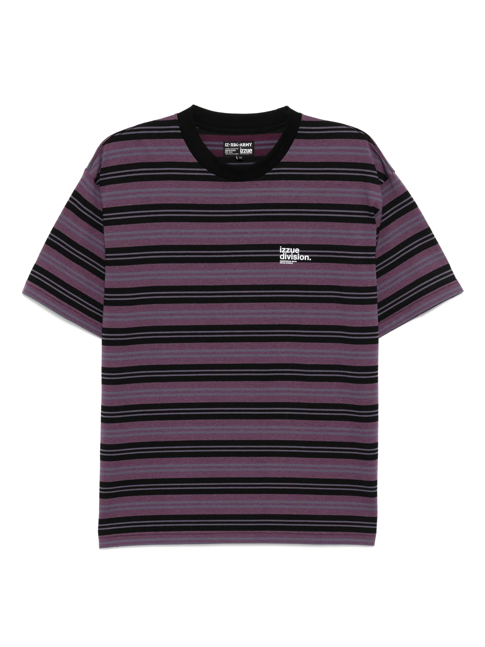 

Полосатая футболка с логотипом Izzue, фиолетовый
