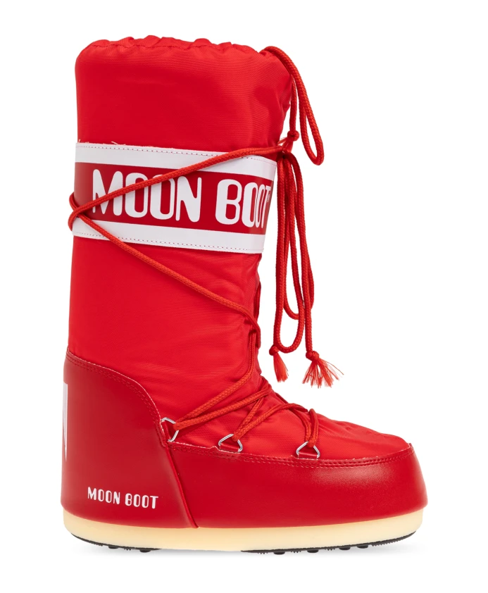 

Снежные сапоги из нейлона Moon Boot, красный