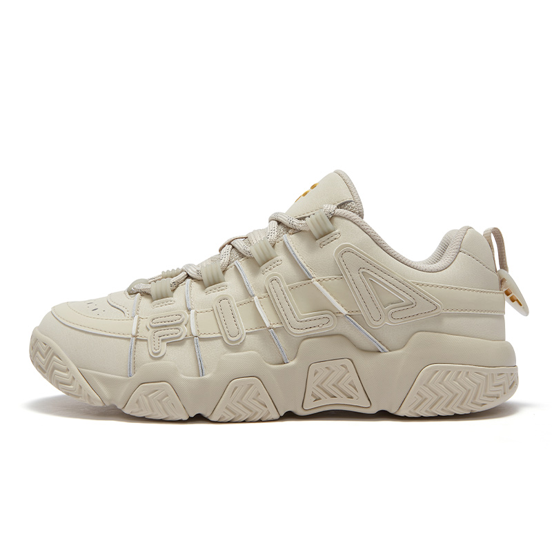 

FILA FUSION Баскетбольные кроссовки BUSTER Puffy Shoes, износостойкие, низкие, винтажные, желтые, мужские