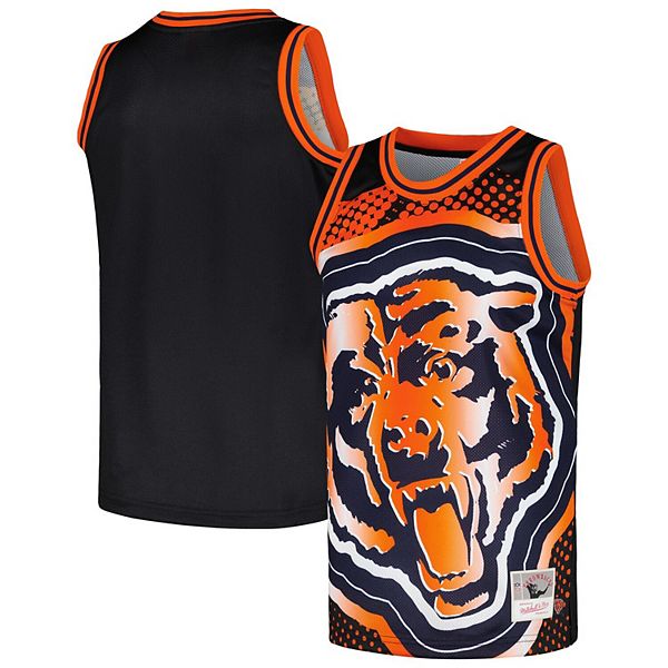 

Мужская черная футболка Chicago Bears Big Face 70 Mitchell & Ness