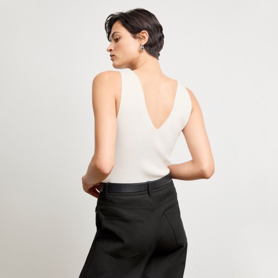 

Женская майка Alecia с V-образным вырезом MMLaFleur, Ivory