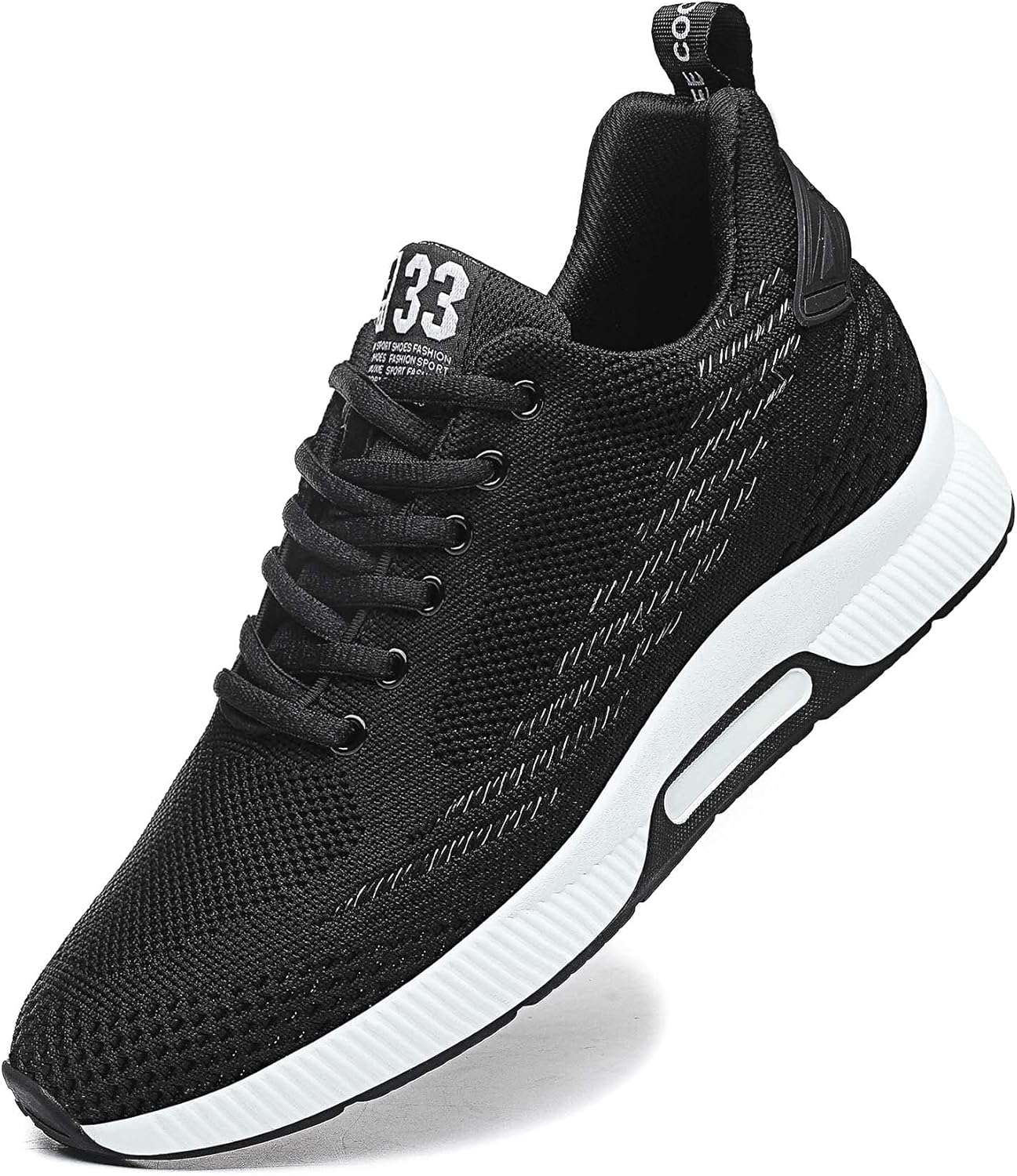 

Кроссовки CERYTHRINA Men Elevator, спортивная обувь с невидимым увеличением роста на 6 см, шнуровка, модные кроссовки, черный