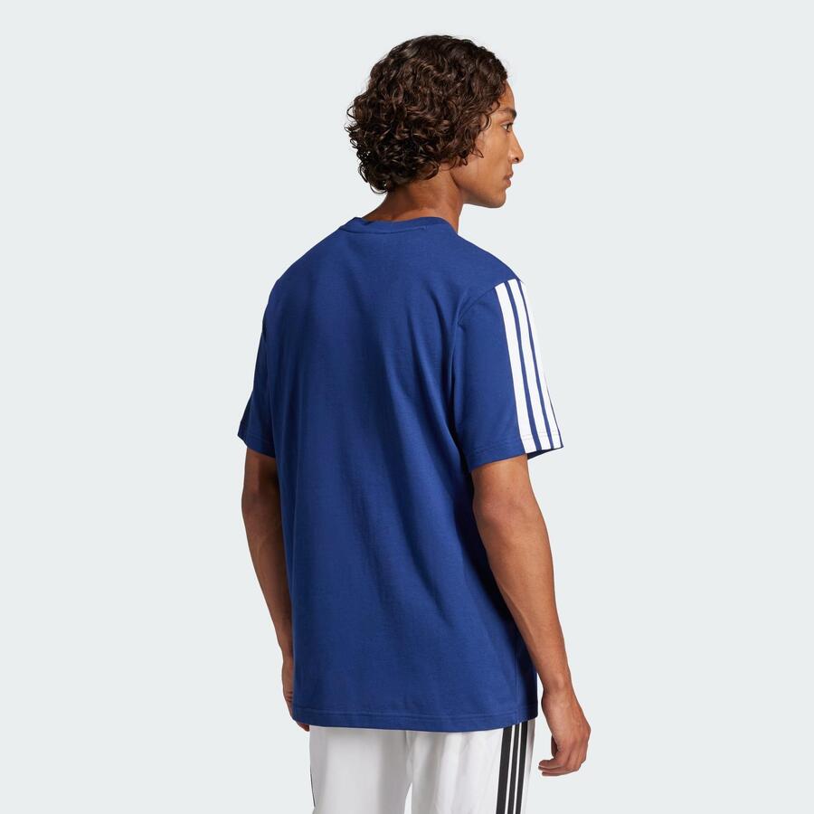 ADIDAS Футболка Essentials с тремя полосками из однотонного джерси — фото 3