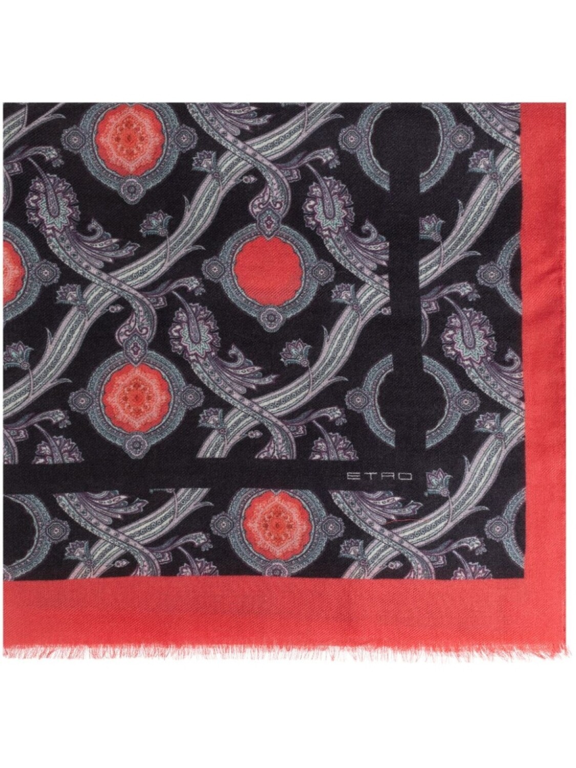 

ETRO шарф с узором пейсли, синий