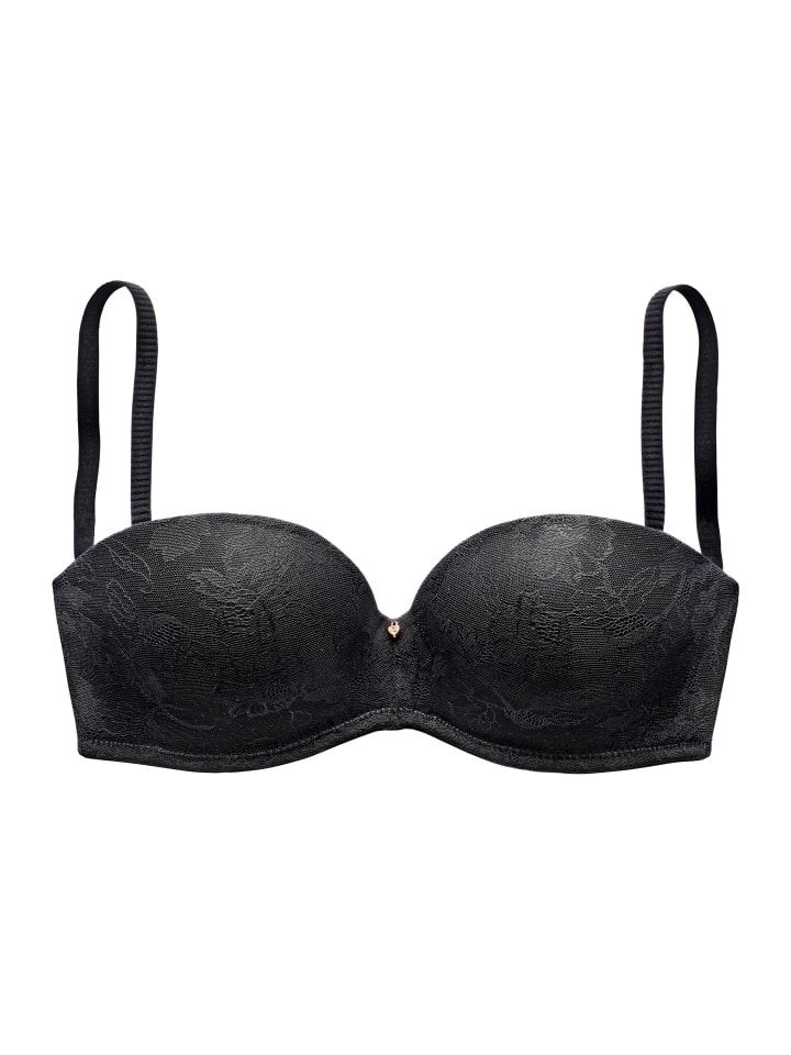 

Бюстгальтер на косточках LASCANA, черный