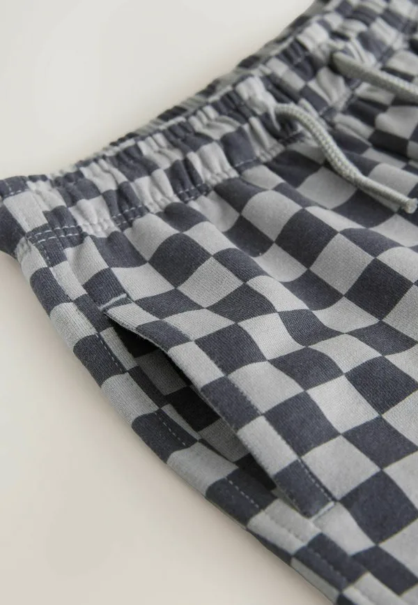 Спортивные штаны стандартного кроя Next, Charcoal Checkerboard — фото 4