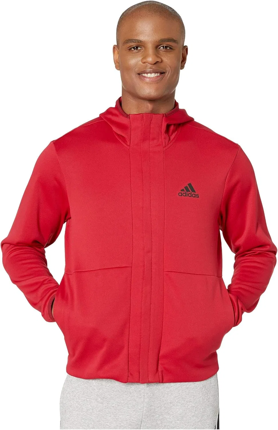 Мужская толстовка adidas Team Issue на молнии с капюшоном