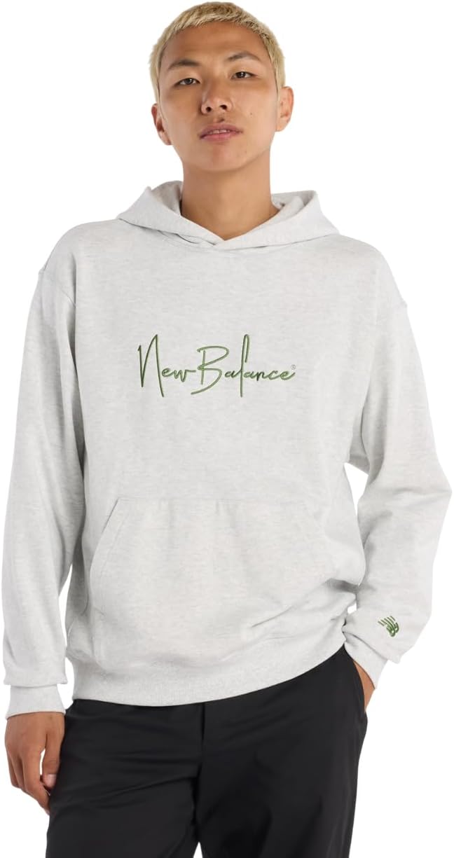 

Толстовка New Balance Athletics (MT53938) Signature, мужская, пепельный