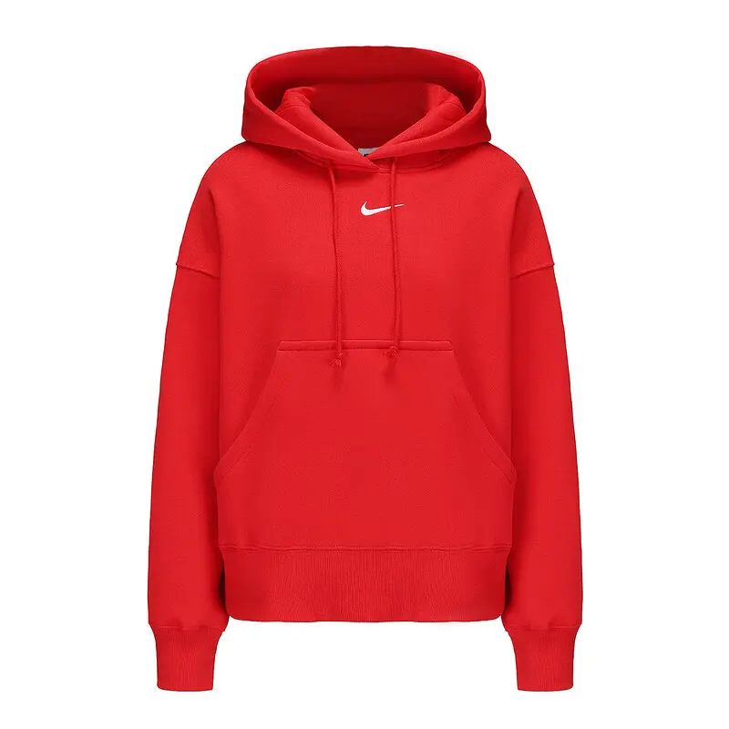 Спортивная одежда Phoenix Fleece женский оверсайз пуловер худи Nike, красный — фото 3