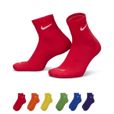 

Носки Nike Everyday Plus Cushioned Training Ankle (6 шт), разноцветный