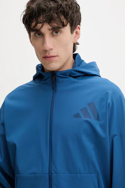 Олимпийка с капюшоном модель X.Z.N.E Adidas, синий — фото 4