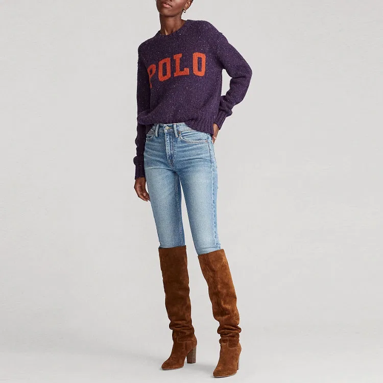 Свитер с логотипом Polo Ralph Lauren, Purple — фото 4