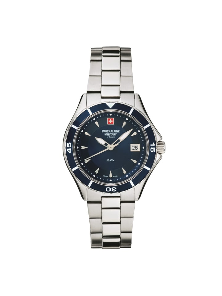 

Swiss Military Кварцевые часы 7740.1135SAM серебристого цвета