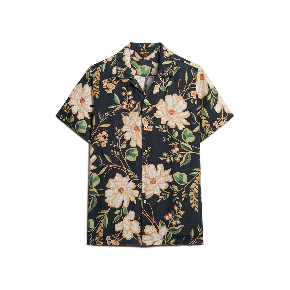 Рубашка с коротким рукавом Superdry Open Collar Print, Разноцветный — фото 3