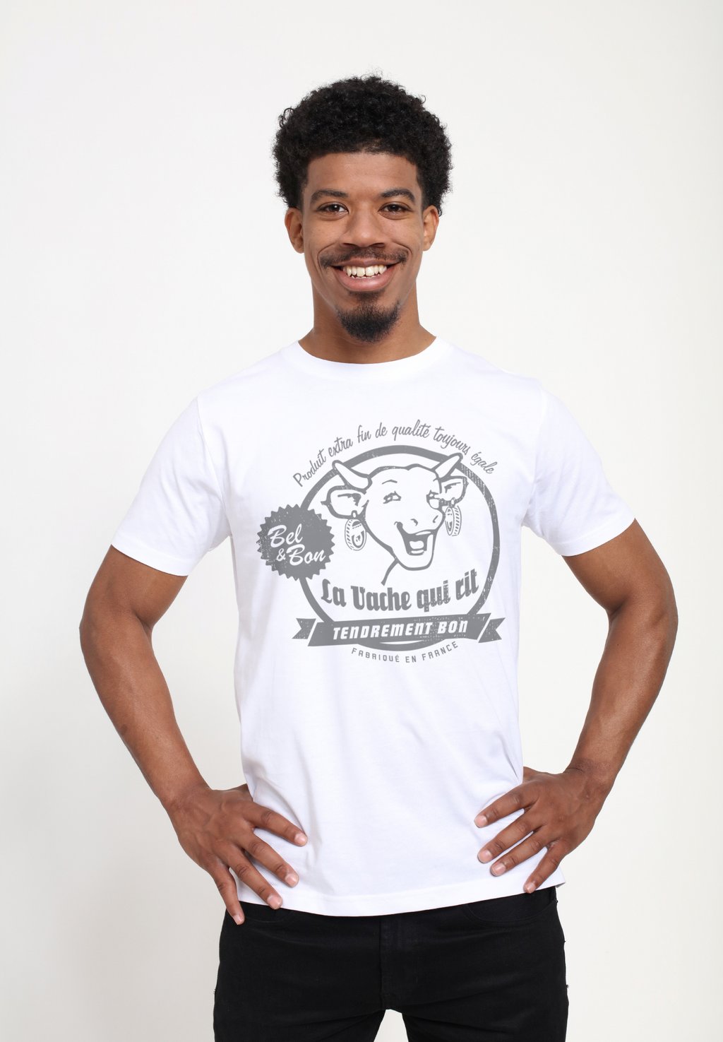 

Футболка с принтом THE LAUGHING COW PRODUIT EXTRA FIN Henry Tiger, белый