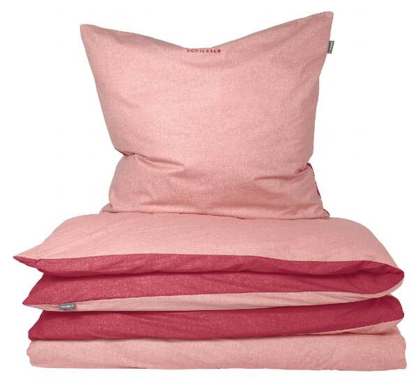 

Двусторонний комплект постельного белья Schiesser Renforcé Doubleface, 135x1x200 см, розовый