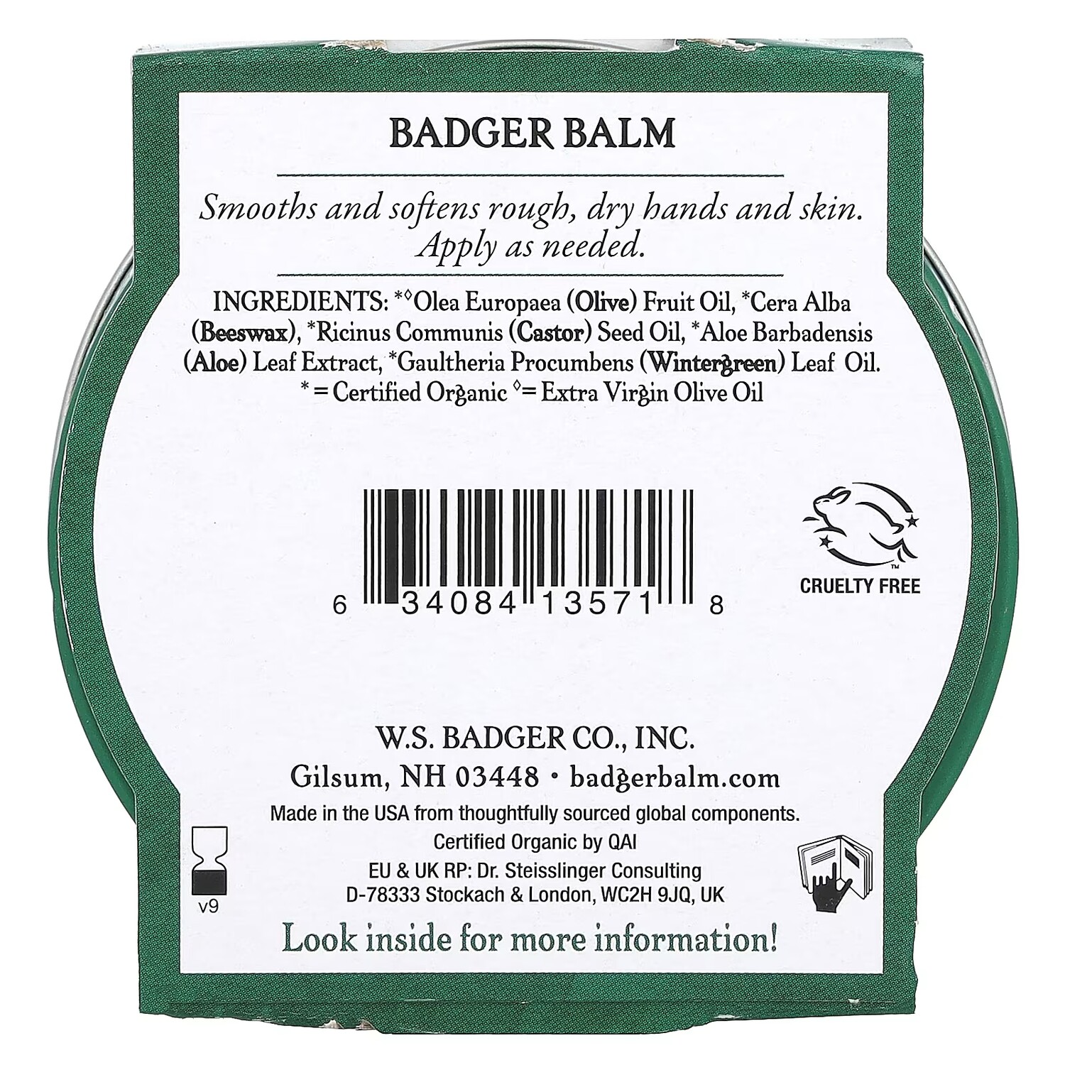 

Бальзам органический Badger Company для рук, 56 г